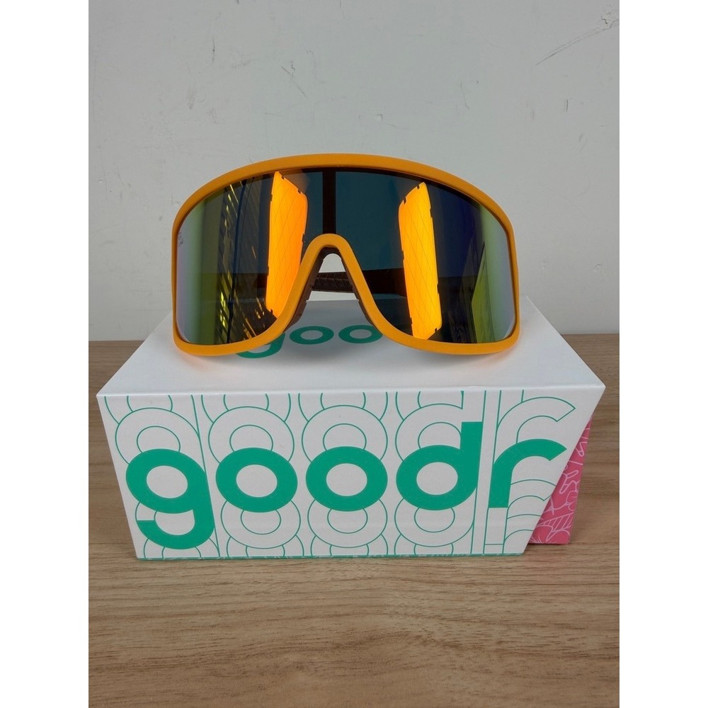 Goodr Wrap Gs Eats Gravel for Breakfast Sunglasses Gravel Worlds Collab Cycling